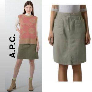 APC Skirt Mini Cotton Green Size large